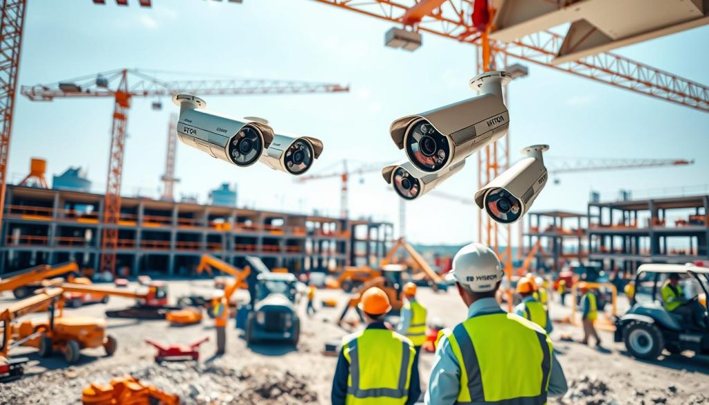 CCTV surveillance for construction sites