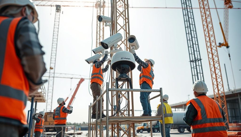 Installation of security cameras