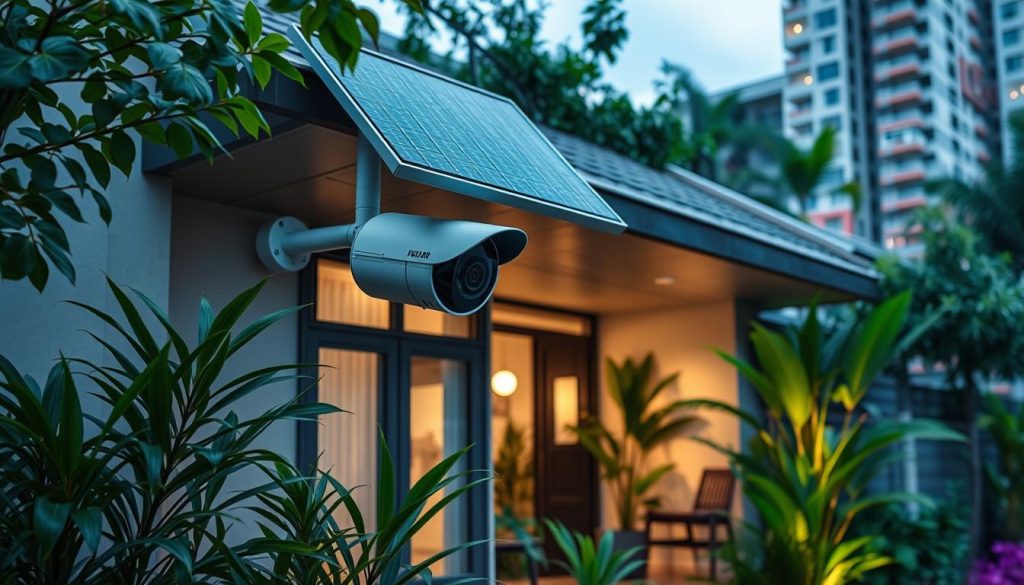 integration of solar security system