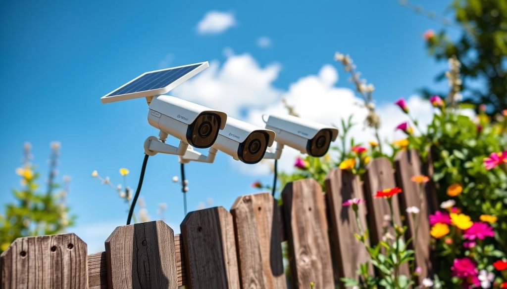 outdoor solar monitoring cameras