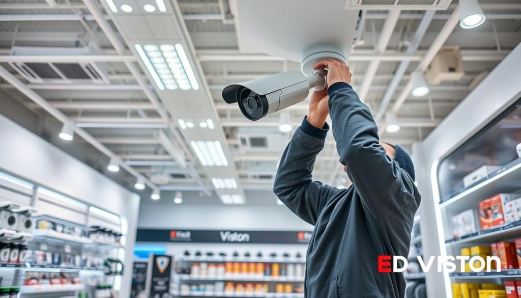 retail store surveillance camera installation