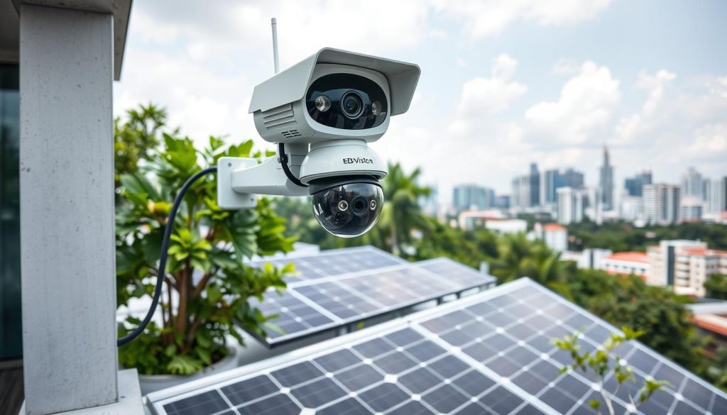 solar energy surveillance camera