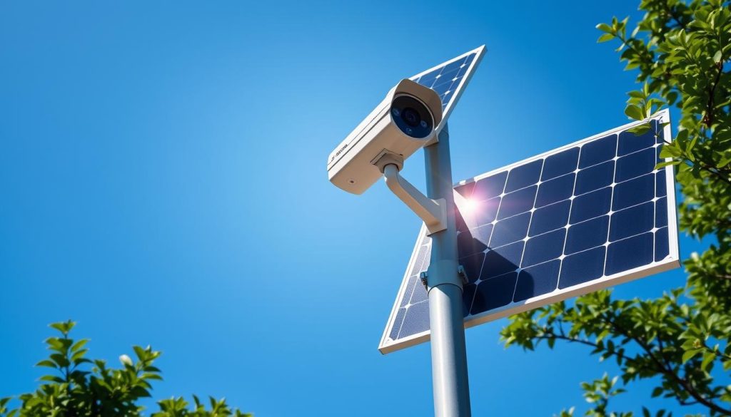 solar powered surveillance camera