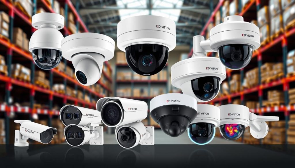 types of warehouse security cameras