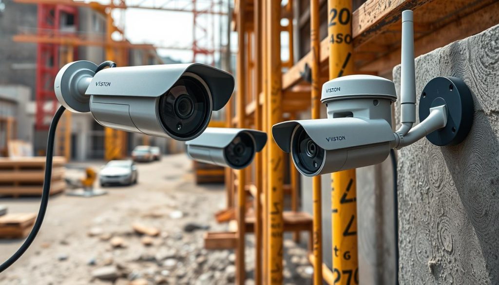 wired security cameras, wireless construction site camera, outdoor durability