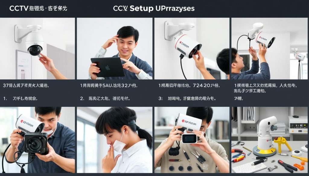 CCTV camera setup step-by-step process