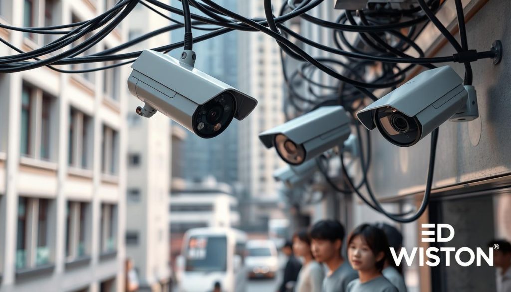 Wired CCTV systems for secure surveillance