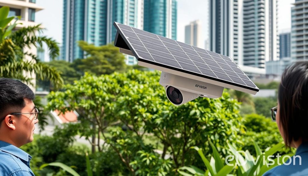 long range solar security camera