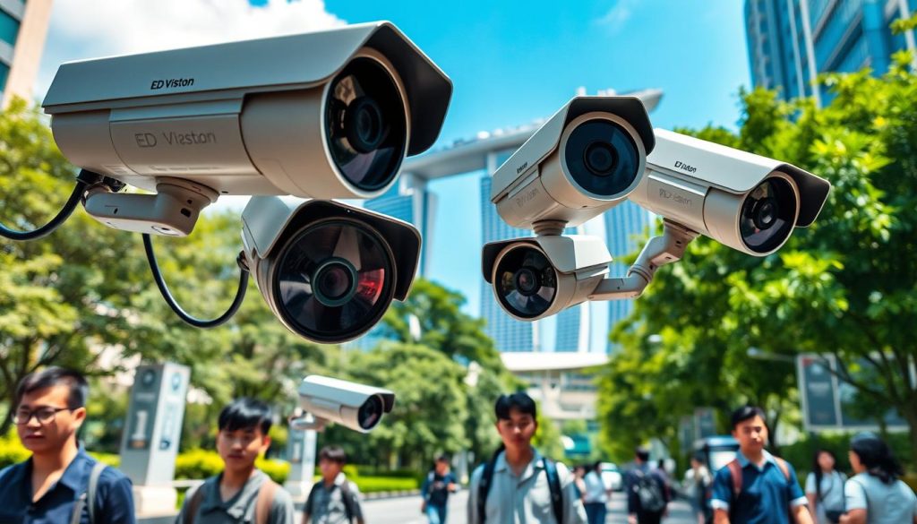 powered security cameras in Singapore