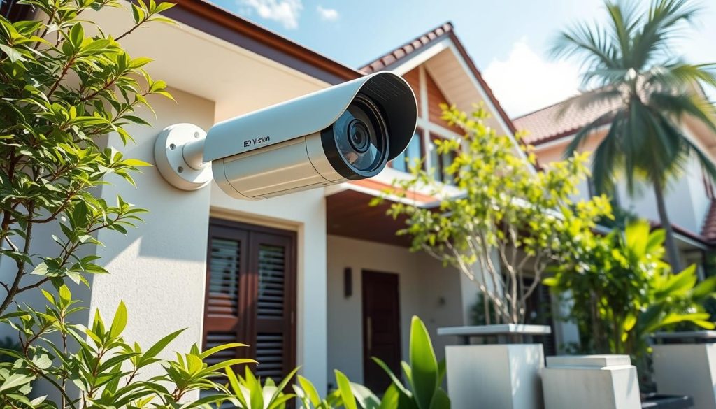 solar WiFi bullet camera for secure homes Singapore