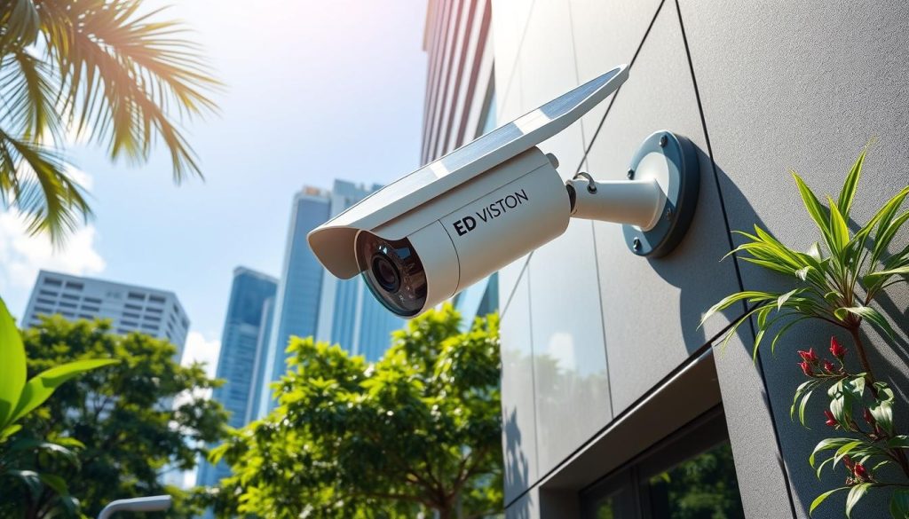 solar charged security camera in Singapore