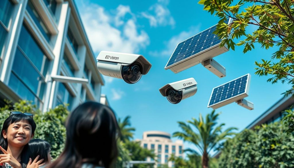 solar panel surveillance cameras