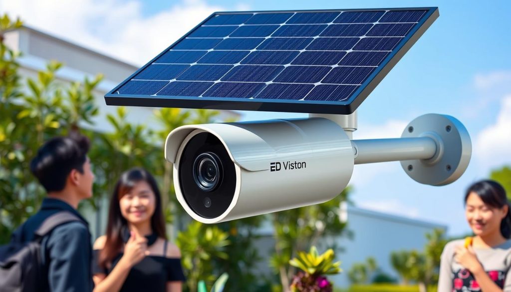 solar powered security camera features