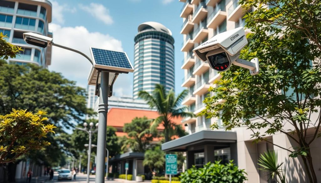 solar powered security cameras