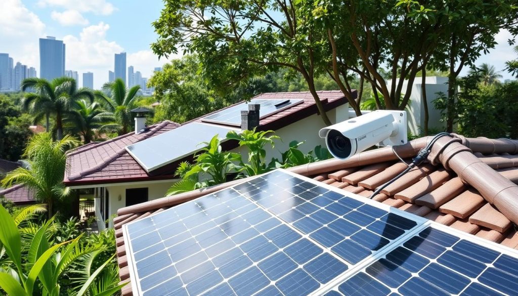 CCTV solar power system for Singapore homes