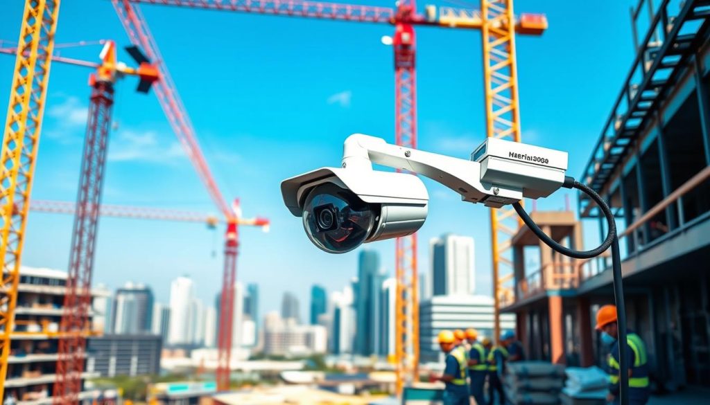 Construction CCTV camera for site surveillance in Singapore