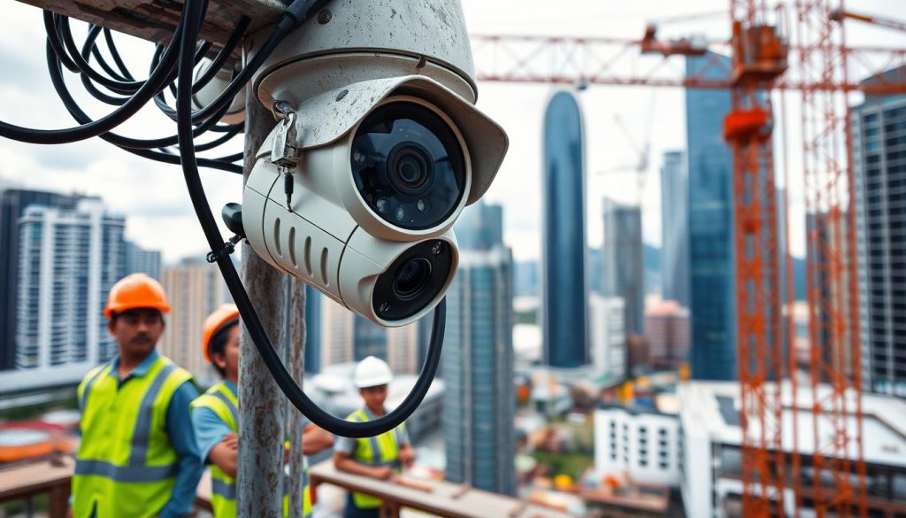 Wired construction camera