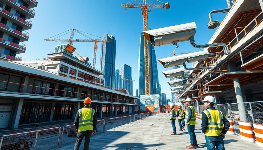 modern construction site cameras