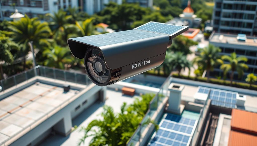 solar powered outdoor CCTV camera