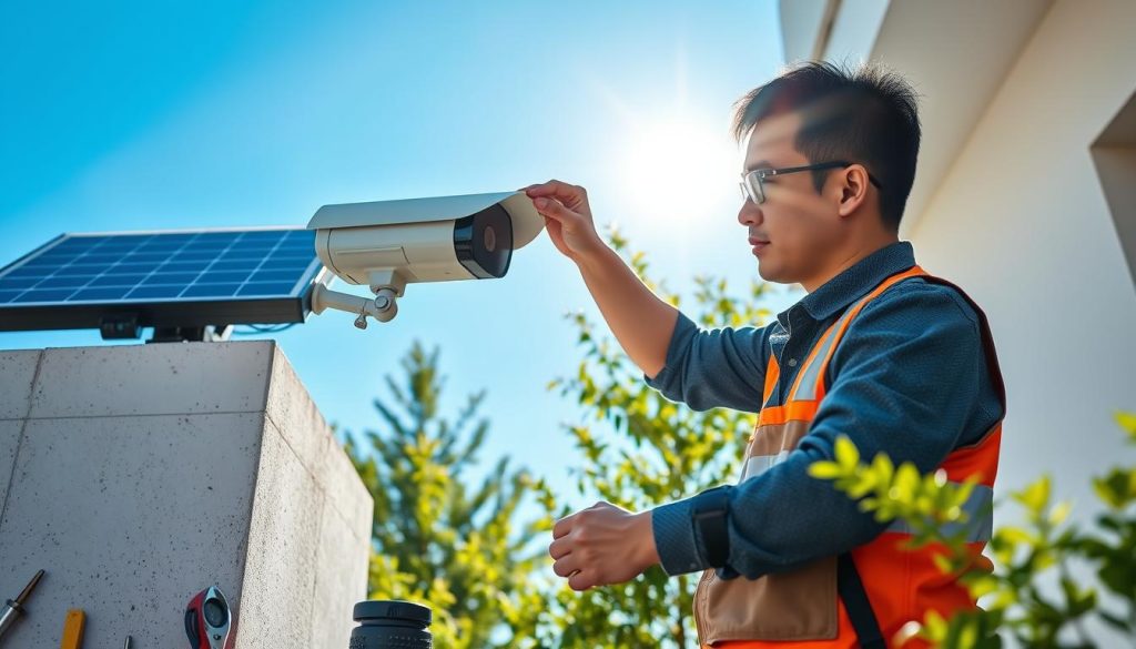 solar powered security camera installation guide