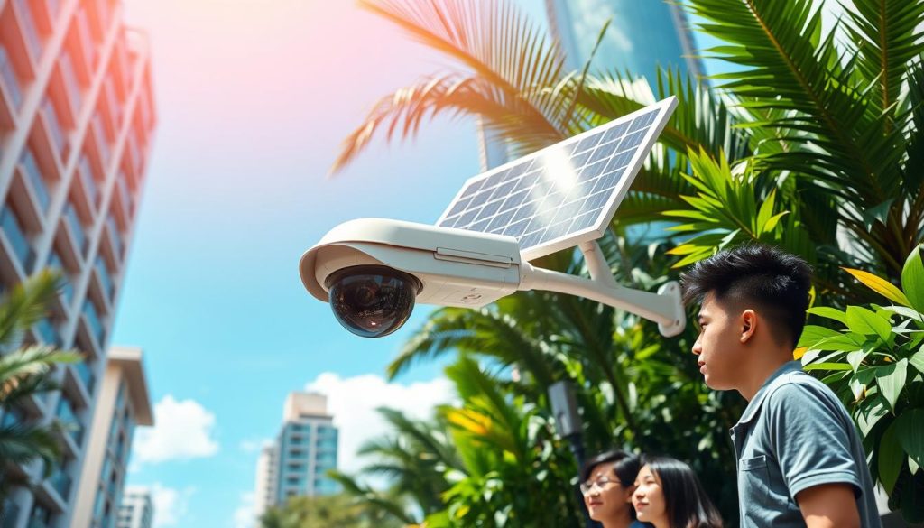 solar powered security camera system