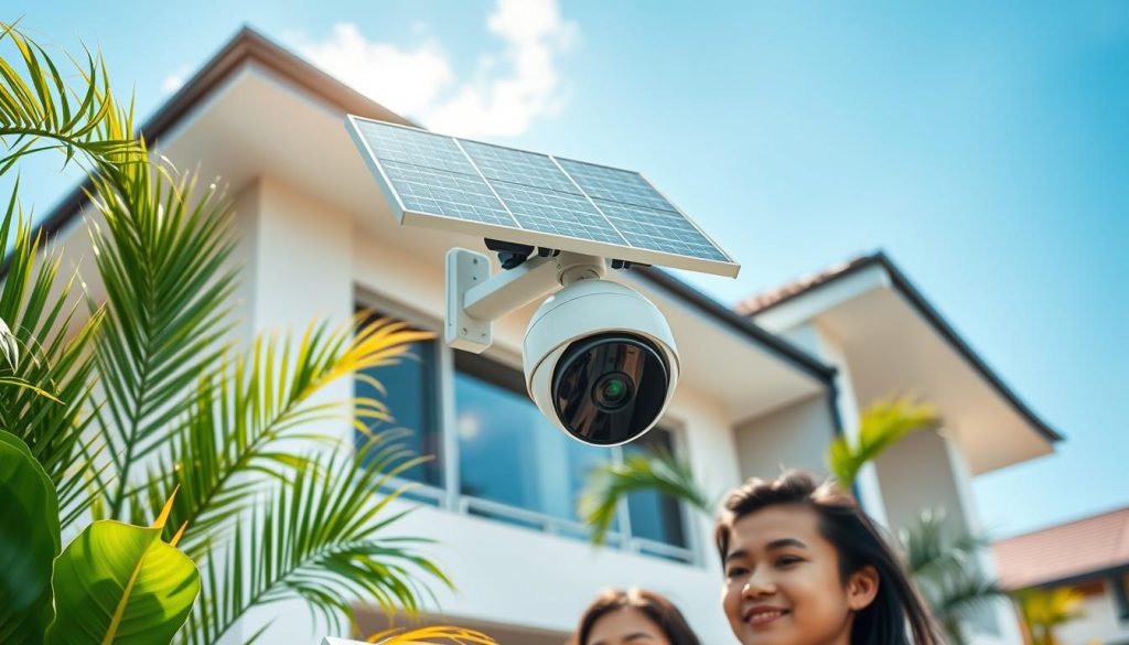 solar powered video camera