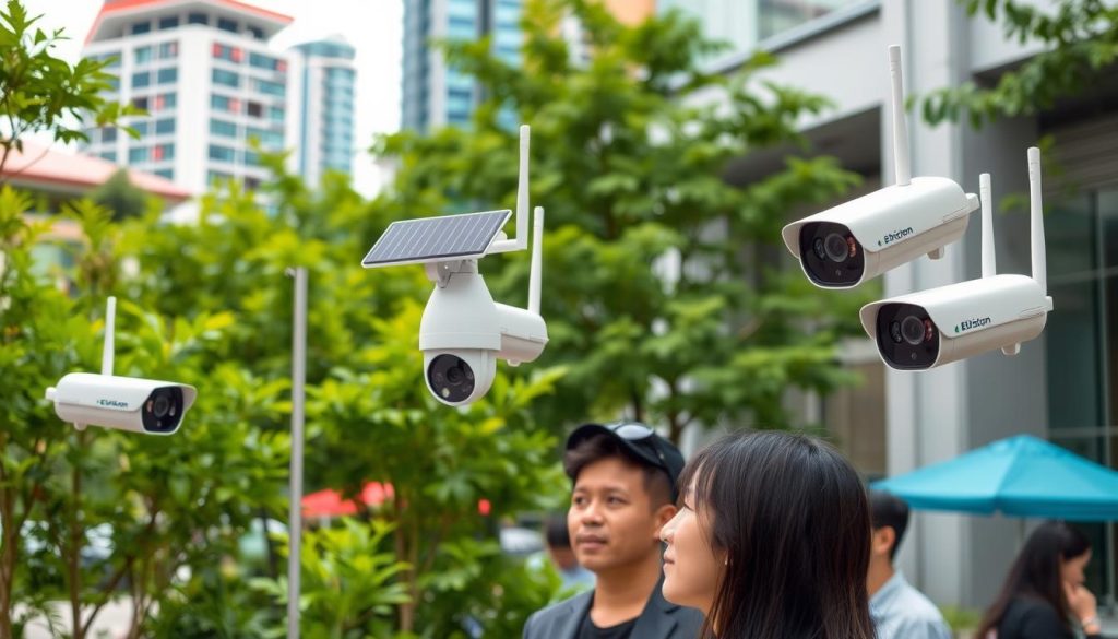 solar wifi CCTV camera options in Singapore