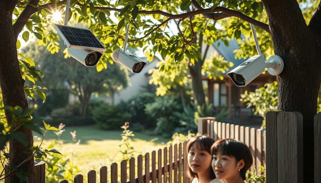 wireless outdoor security cameras solar powered